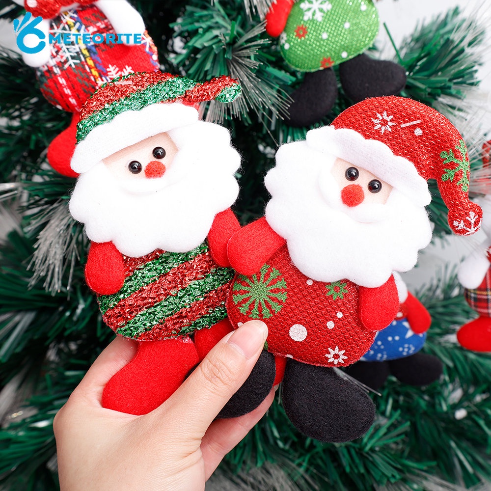 Set 12 Búp Bê Vải Treo Trang Trí Cây Thông Giáng Sinh