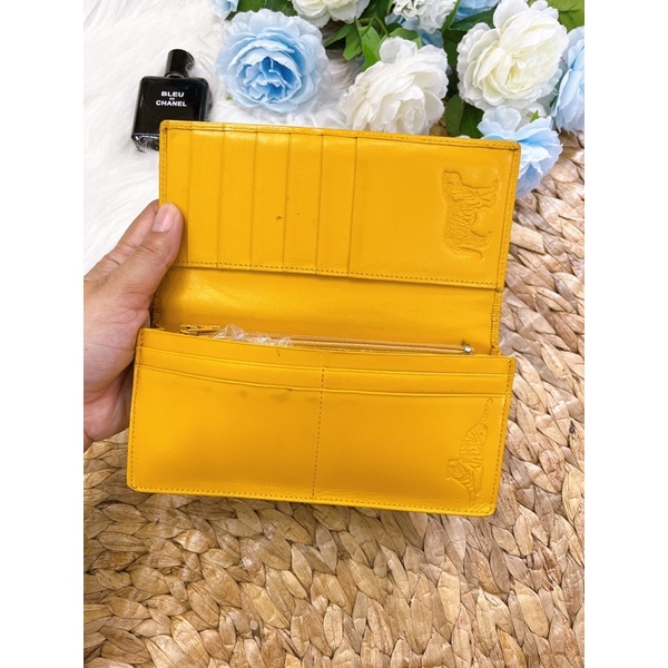 Ví hàng si màu vàng DA THẬT