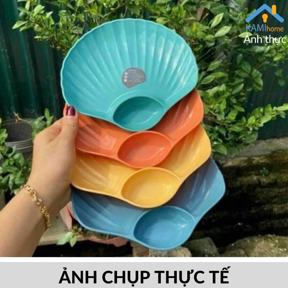 Đĩa nhựa Thái Lan nhiều mẫu (Chọn Bộ hoặc 1 Chiếc) đựng đồ ăn vặt trái cây gia vị mã 20089