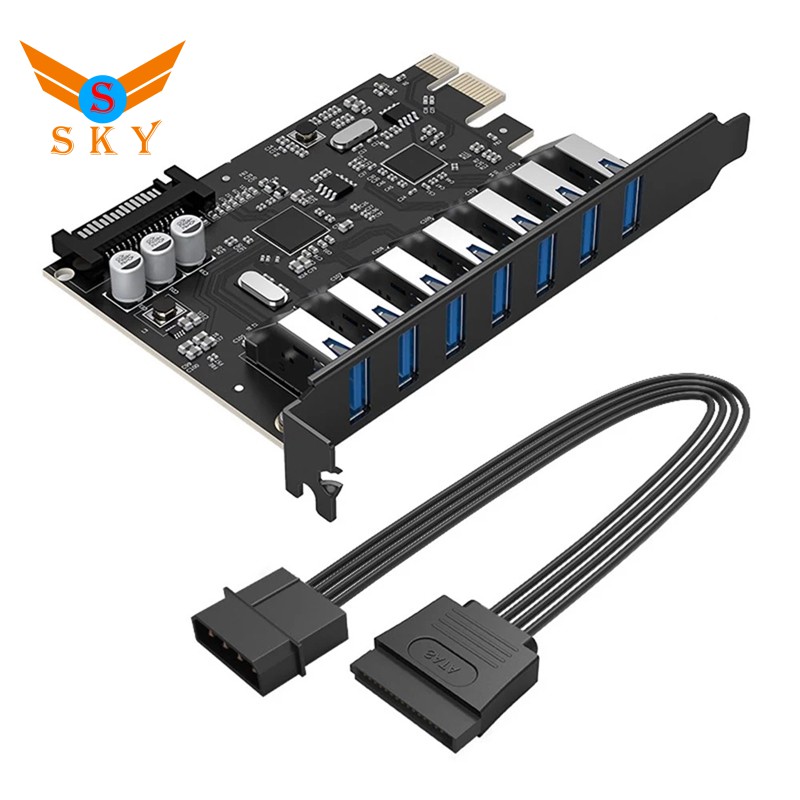 Card Mở Rộng Orico Pvu3-7U-V1 7 Cổng Usb3.0 Pci-E