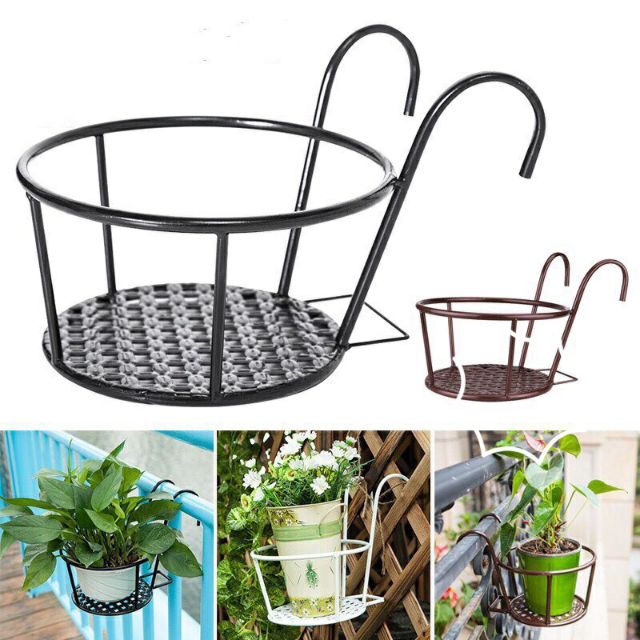 SIÊU RẺ Combo 5 giỏ hoa treo ban công sơn tĩnh hoa văn nổi
