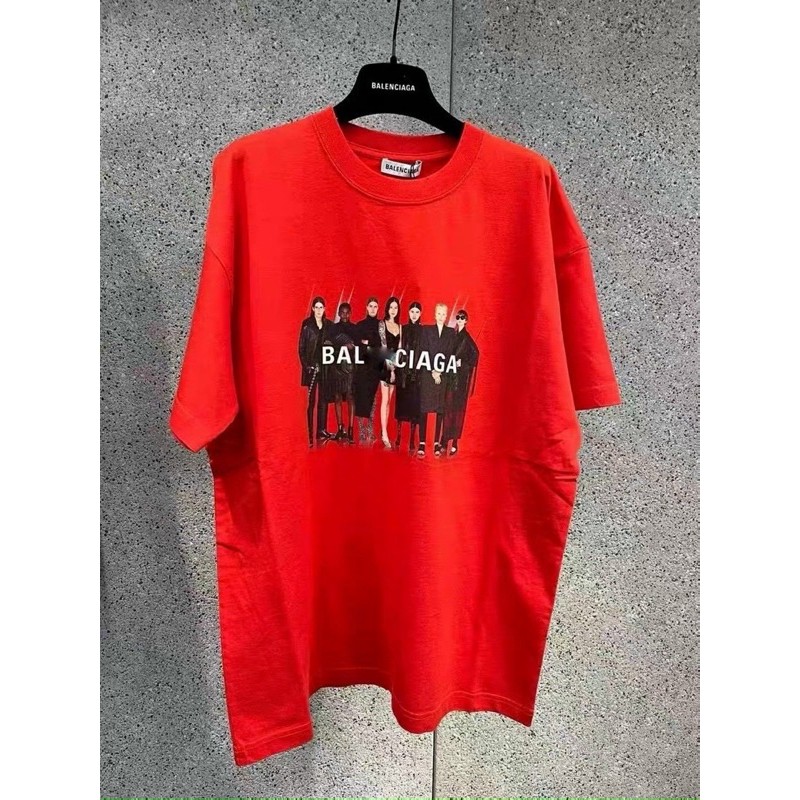 ÁO THUN TAY LỠ COTTON BALENCIAGAA FORM UNISEX (hình chụp thật)