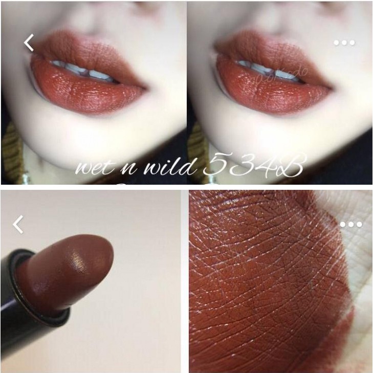 Son thỏi lì chanh sả Wet n Wild - Mink Brown - 534b