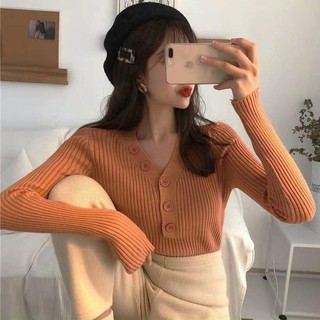 áo len dài , cổ v, có cúc chất đẹp