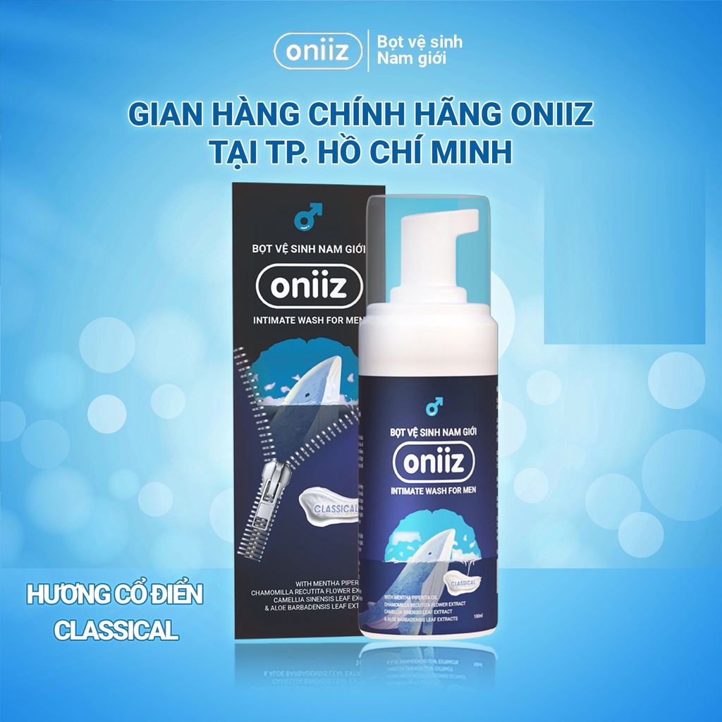 Combo 2 chai bọt Classical  vệ sinh nam giới Oniiz, Dung dịch vệ sinh nam tạo bọt 2 Classical