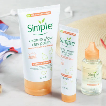 Tinh Chất Chống Nắng Simple Radiance Booster SPF 30 Protect 'N' Glow 50ml