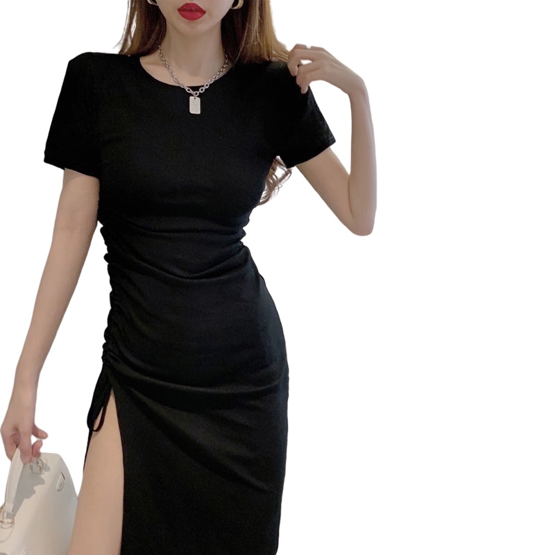 Đầm Dáng Ôm Xẻ Tà Quyến Rũ Thời Trang Pháp Cho Nữ