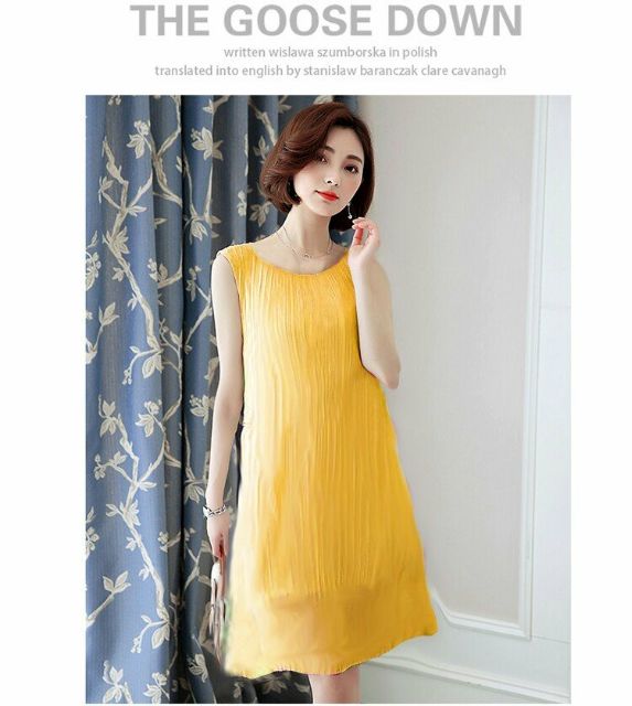 ĐẦM BẦU CÔNG SỞ VÁY BẦU SUÔNG DẬP LI THỜI TRANG HÀN QUỐC