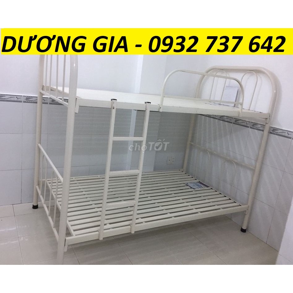 Giường sắt 2 tầng trên dưới 1m Free ship HCM