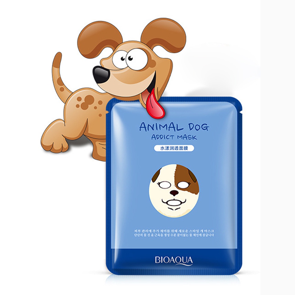 Mặt Nạ Dưỡng Ẩm Làm Trắng Da Thiết Kế Hình Động Vật Dễ Thương