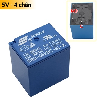 Relay  5VDC - 12VDC 4 chân SRU -  5 chân SRD