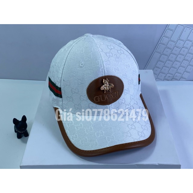 Nón kết Gc viền da - mũ lưỡi trai lo go ong 🐝 phong cách thời trang hàn quốc
