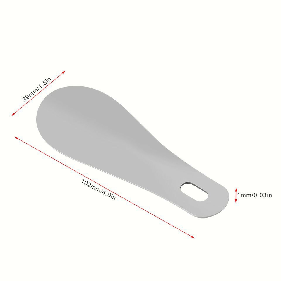 Đón gót giày inox bóng đẹp dài 10cm