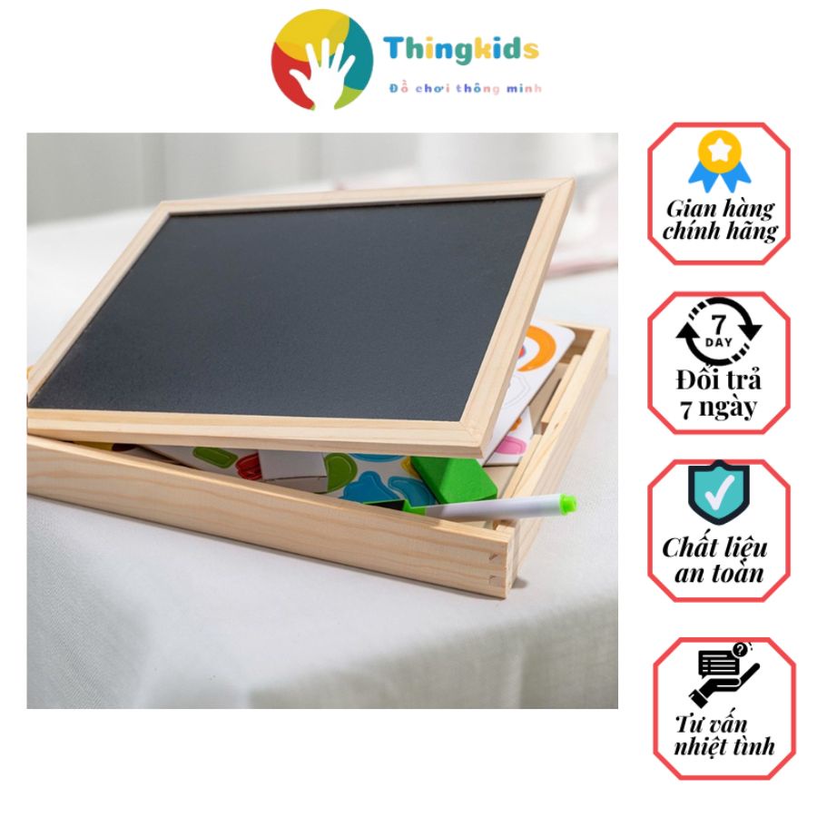 Bộ ghép nam châm hình thú cho bé - Tặng kèm 01 bàn chải đánh răng cao cấp cho bé - Thingkids