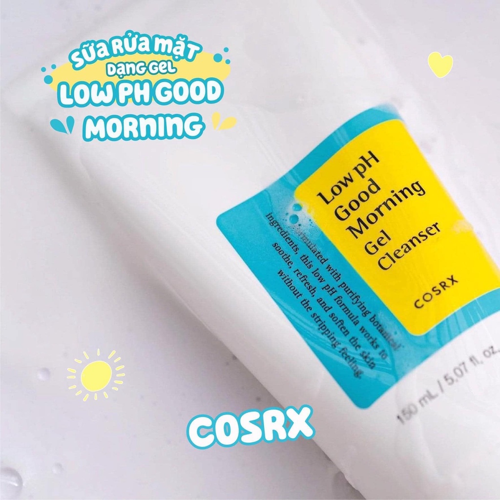 Sữa Rửa Mặt Dạng Gel Cosrx Low pH Good Morning Gel Cleanser 150ml