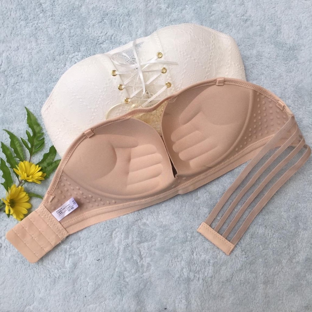 ❤️FREESHIP❤️Áo Ngực Ren Không Dây Nâng Ngực Có Dây Rút