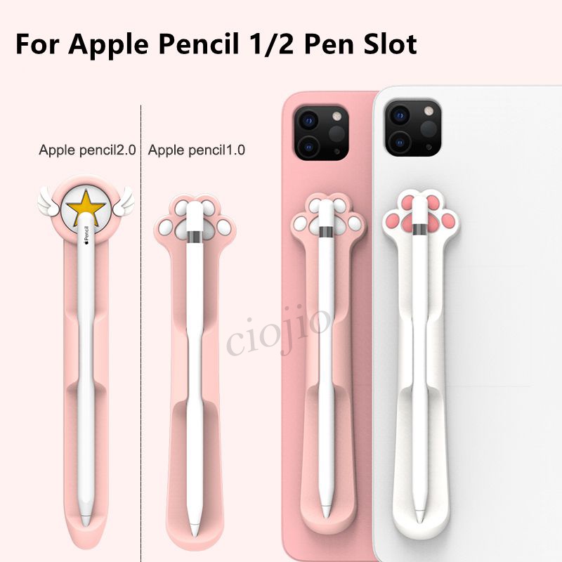 Đa Năng Apple Pencil Pro USB C 2 / 1 Dễ Thương Dính Giá Đỡ Cho iPad Bút Chì Silicon Cảm Ứng Khe Cắm Bút Bảo Vệ Túi Túi Tay Vỏ Đựng Bút Từ Tính