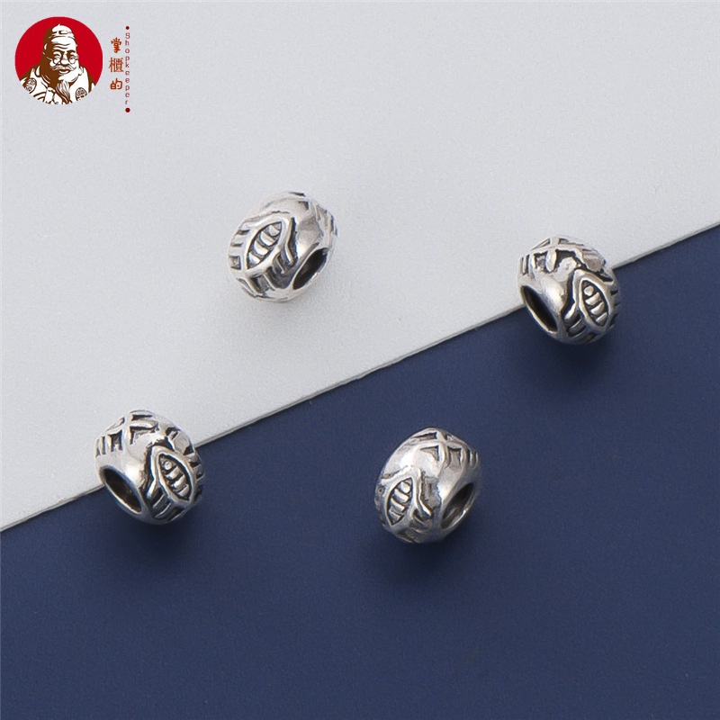 Hạt Xỏ Vòng Tay Bạc S925 Hình Cá Nhỏ Xinh Xắn Phong Cách Thái Lan