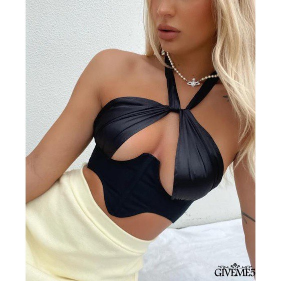 Áo Lửng Nữ Không Tay Hở Lưng Gợi Cảm