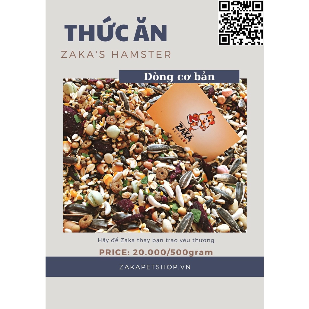 Thức ăn hamster cao cấp 500g