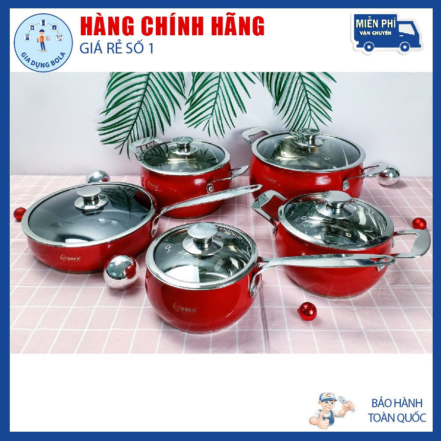 BỘ NỒI TỪ CHẢO CAO CẤP 5 MÓN ARBER AN06 SANG TRỌNG