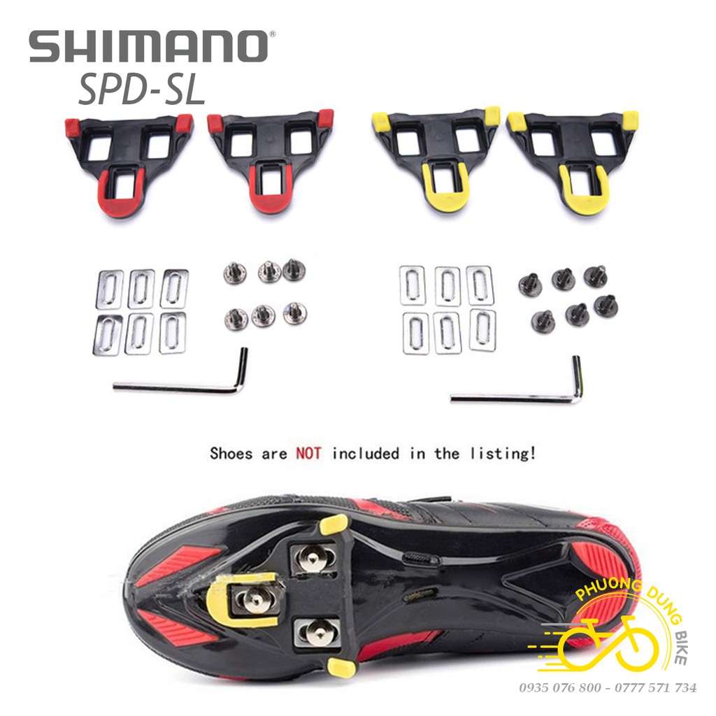 Bộ can cá pedan xe đạp road SHIMANO SPD-SL Cleats SM-SH10 / SM-SH11 / SM-SH12