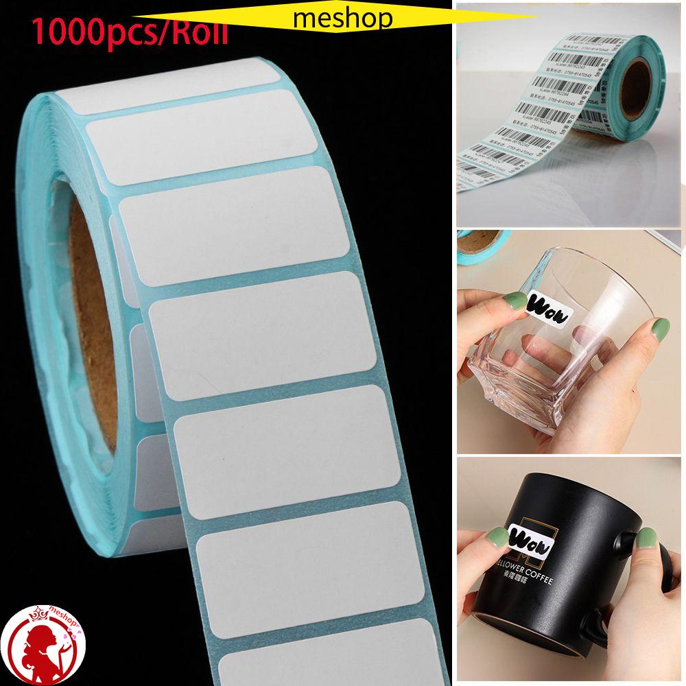 ❦ME❦ 1000pcs/Roll Convenient Thermal Sticker Cards Waterproof Adhesive Paper Supermarket Price Print Supplies Blank Tag Hot Sale Package Label
