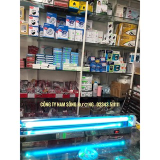 ĐÈN CHIẾU DIỆT KHUẨN TIA CỰC TÍM ĐÈN CỰC TÍM GỒM MÁNG ĐÈN CỰC TÍM UV 1M2 ĐỂ BÀN, TREO TƯỜNG VÀ BÓNG ĐÈN CỰC TÍM 60CM TNE