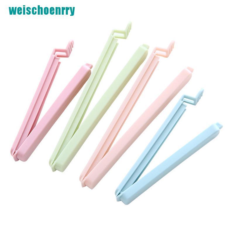 Rér●Set 5 Kẹp Miệng Túi Bảo Quản Thực Phẩm Bằng Nhựa Màu Trơn