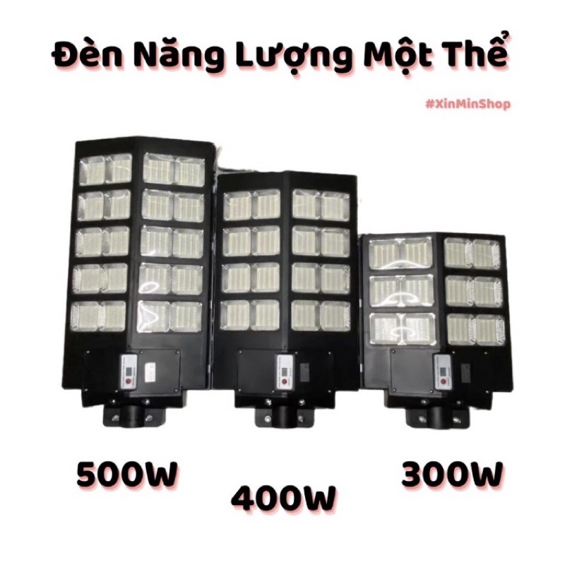 (MẪU MỚI) ĐÈN ĐƯỜNG NĂNG LƯỢNG MẶT TRỜI 1 THỂ 300W/400W/500W