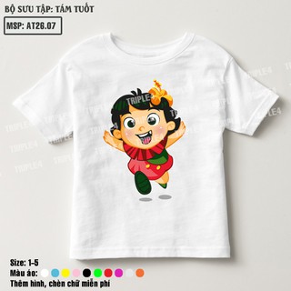 Áo Kun in hình Tám Tuốt Sữa Kun mềm mịn đủ size cho bé AT26.07