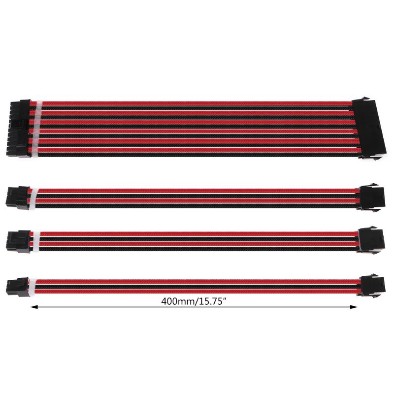 Bộ cáp mở rộng nguồn Pc 30 / 40cm 24pin 8-pin 6pin 4 + 4pin chất lượng cao