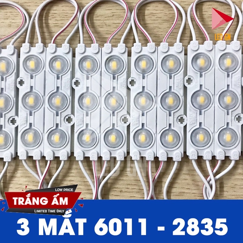 Led thanh trắng và vàng(1 vỉ 20 thanh, 1 thanh 3 mắt)