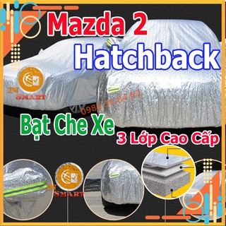 Bạt Phủ xe Ô Tô Mazda 2 hatchback Vải Dù OXFORD Siêu Bền, Bạt Trùm Xe Hơi Chống Nắng Mưa Bảo Vệ Xe Na No Smart Uy Tín Ch