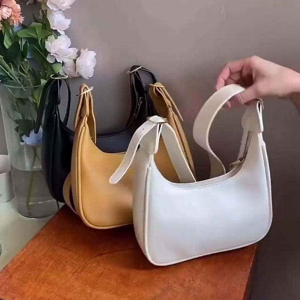 Túi xách nữ đẹp đeo chéo dáng thuyền da trơn phong cách hàn quốc cá tính độc lạ CV6