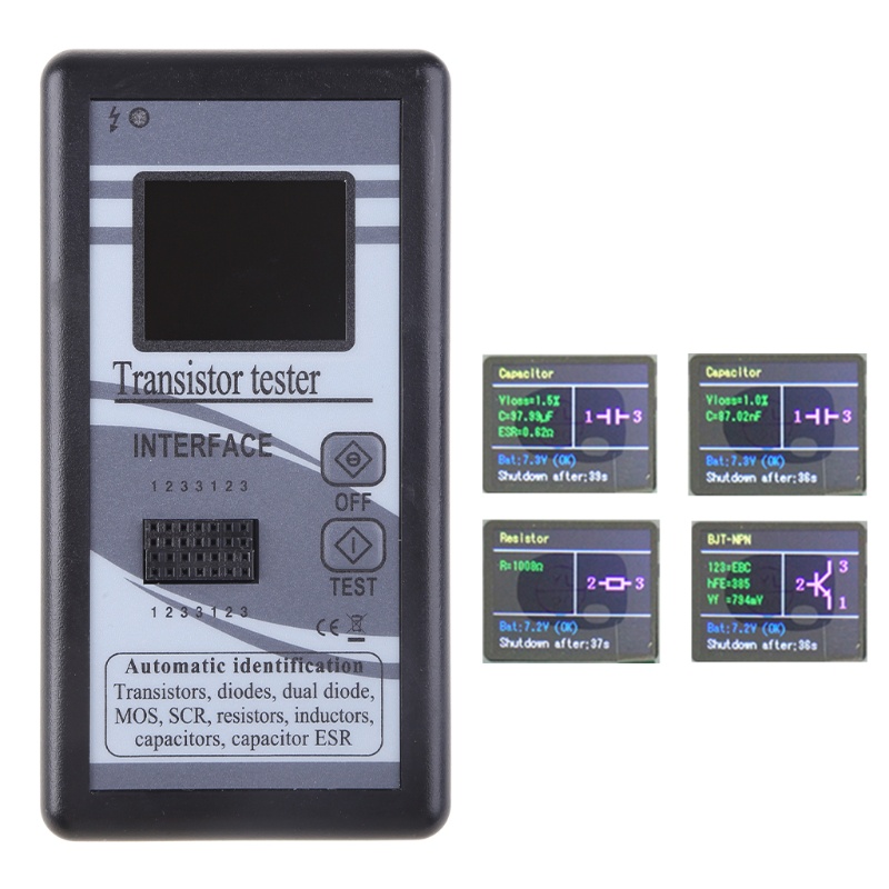 Thiết bị kiểm tra điện trở MOS ESR LCR màn hình màu