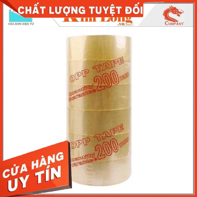 [Giá KM] Băng keo trong siêu dày 2,25kg/cây 200Ya đủ 180m (1 | 6 cuộn) - Hàng Công ty - hàng chất lượng, giá tốt nhất TQ