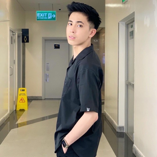 UPZ Áo Sơmi Túi Thêu Unicorn Babe (5 Màu)