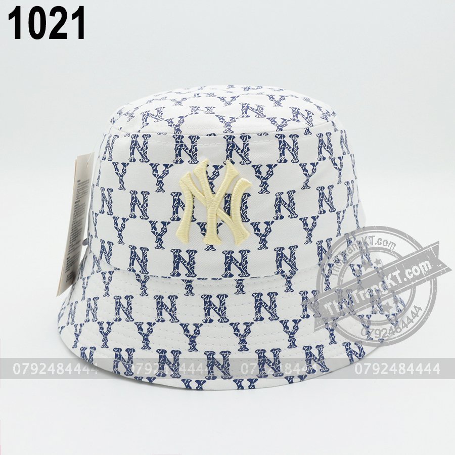 Nón bucket NY Trắng