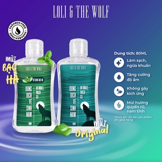 [Mã SKAMSALE10 giảm 10% đơn 200K] Dung dịch vệ sinh nam dịu nhẹ lành tính chai 80ml nhỏ gọn – LOLI & THE WOLF