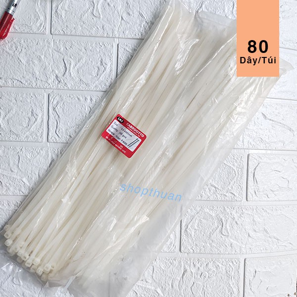 Dây rút cáp nhựa đa năng loại 40 cm x 80 dây