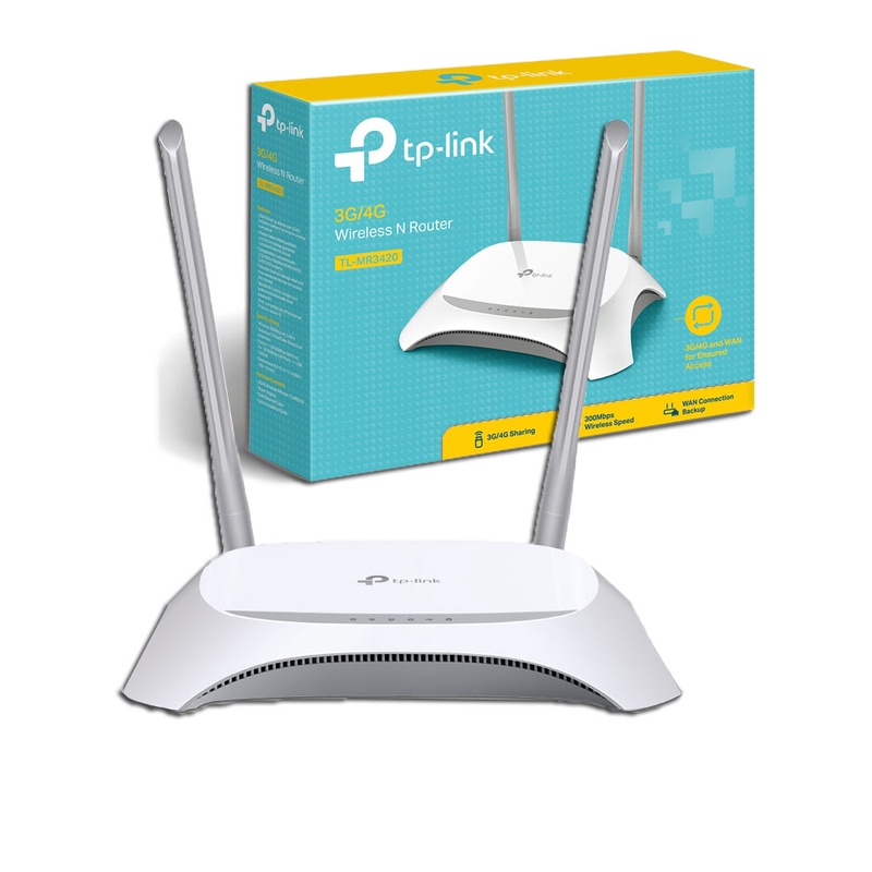 Router Wi-Fi Chuẩn N 3G/4G TP-Link TL-MR3420 (dùng USB 3G/4G) bảo hành chính hãng