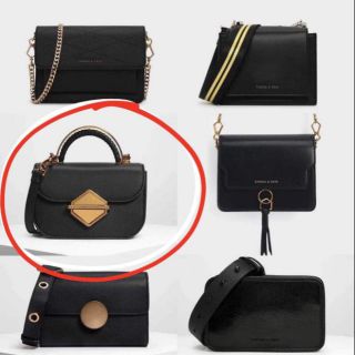 Túi Charles and keith khóa vuông