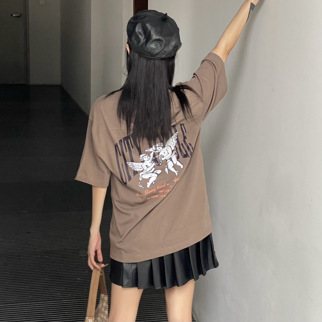 Áo thun local brand Bugs Bunny City Cycle phông tay lỡ oversize nam nữ form rộng in hình