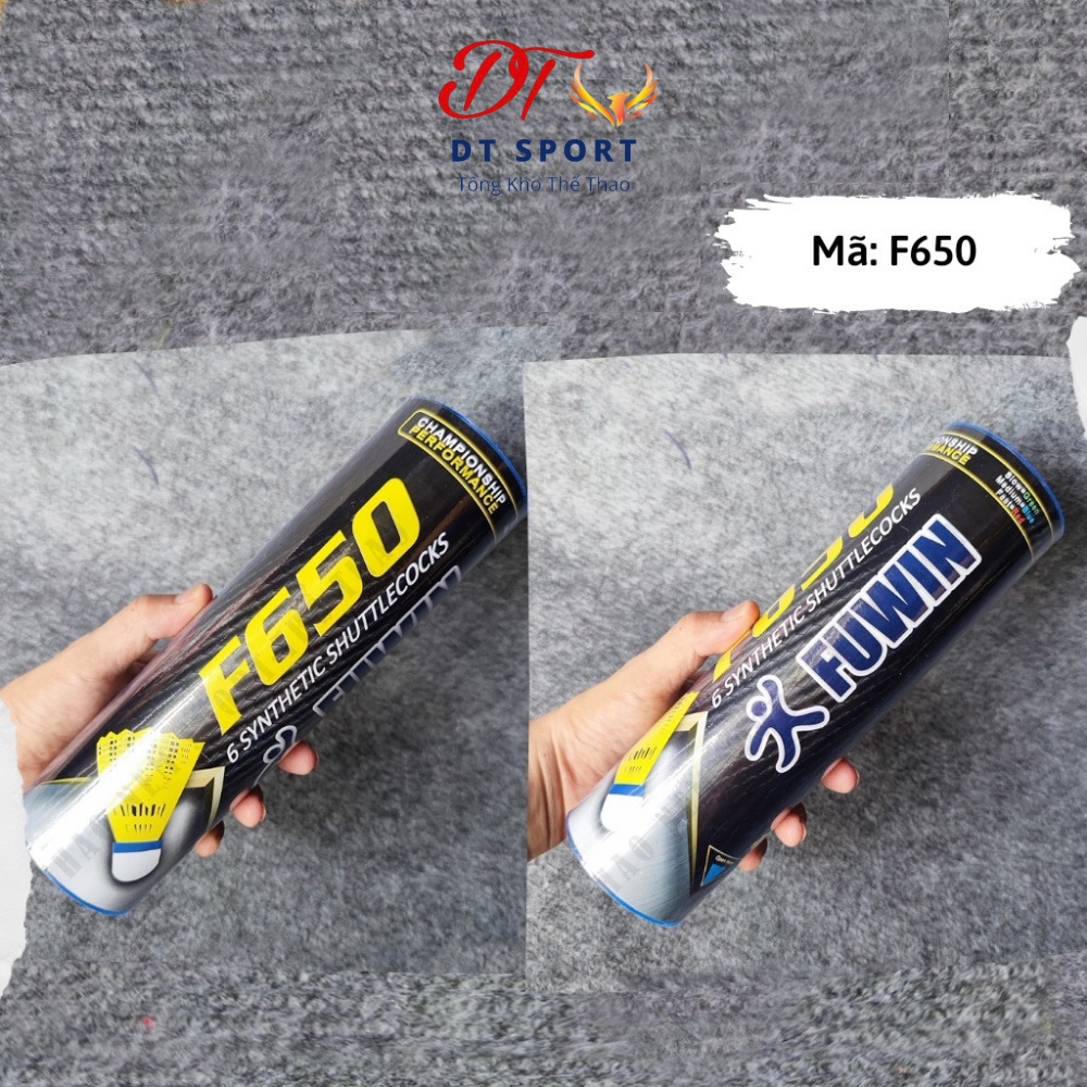 Hộp quả cầu lông nhựa F600 và F650 siêu bền 🌪 Free Ship 🌪 hộp 6 quả, hàng chính hãng Fuwin
