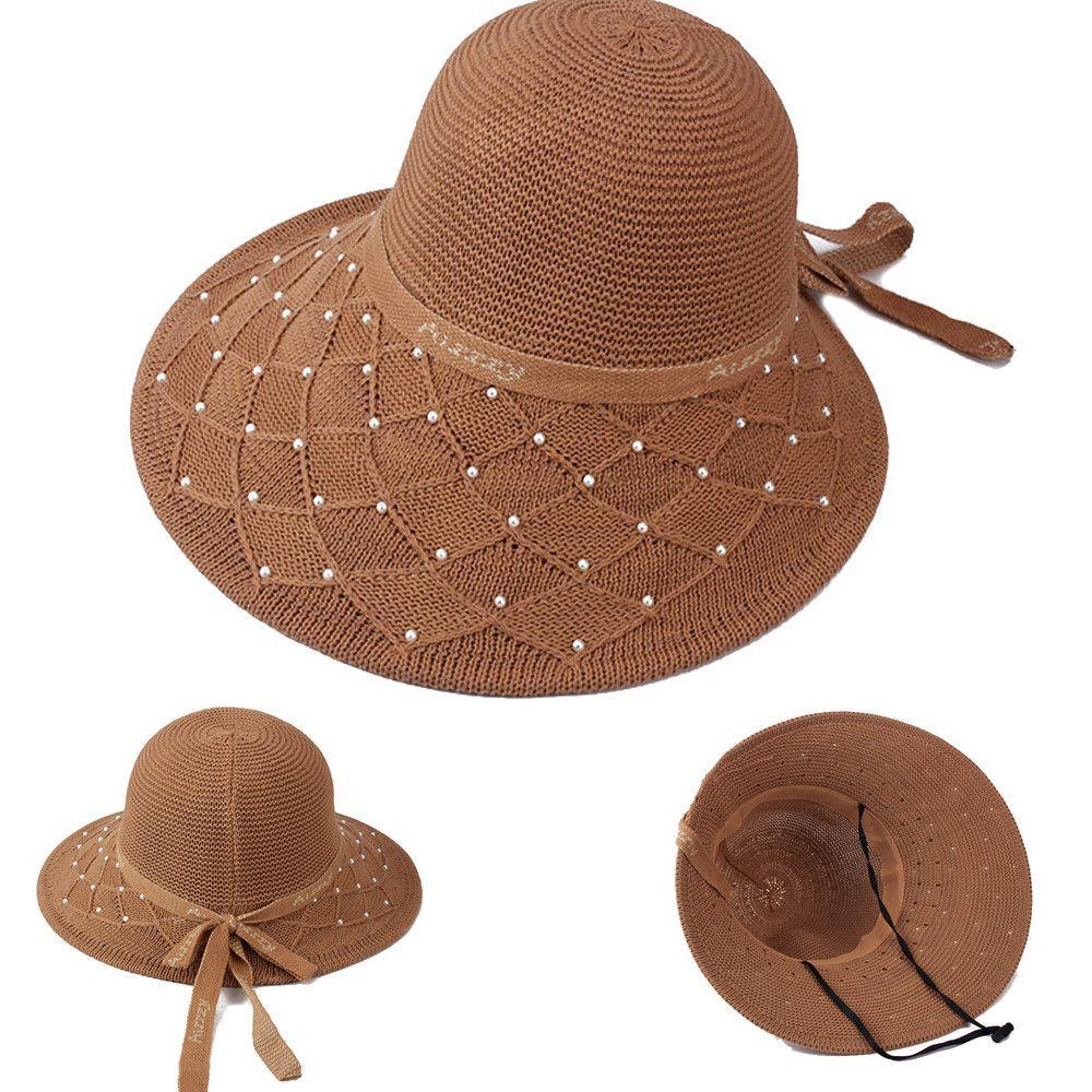 Nón Cối Rộng Vành Hoạ Tiết Hoa Hồng Chống Tia UV