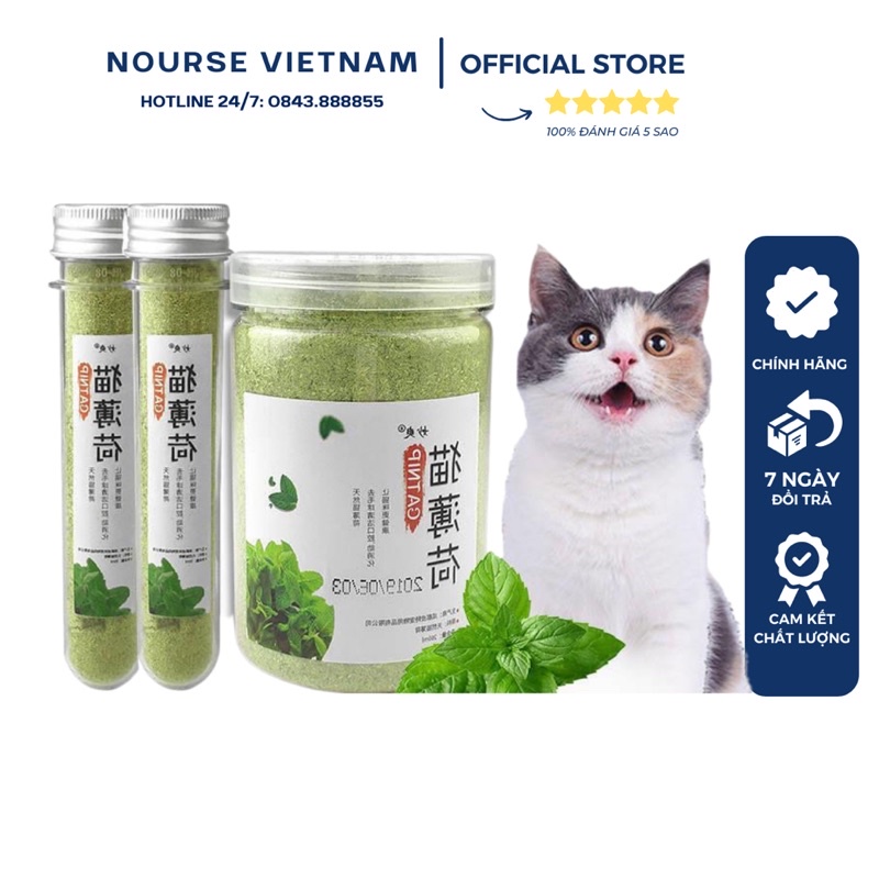 Cỏ catnip, cỏ bạc hà cho mèo (40gr)