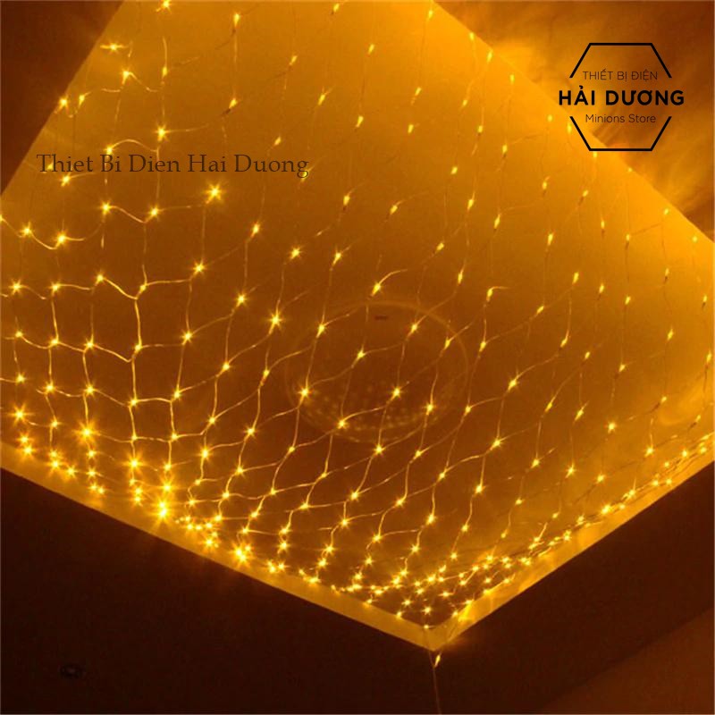 Đèn nháy trang trí hình rèm lưới DL325 - 8 chế độ nháy 3m x 1.5m ( Trắng / Vàng / Xanh Dương / Nhiều Màu )