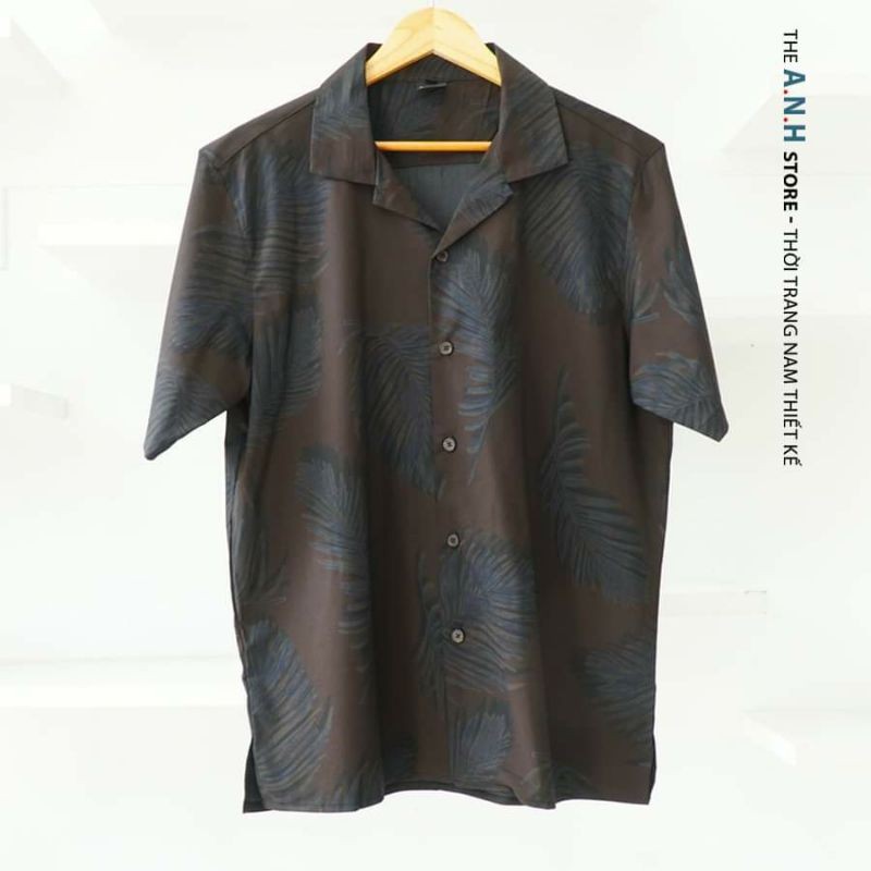 Áo sơ mi cotton họa tiết