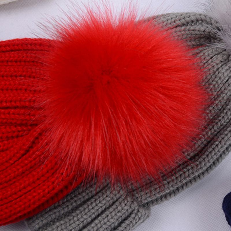 Mũ Len Beanie Màu Trơn Có Gân Thời Trang Mùa Đông Cho Nam Và Nữ